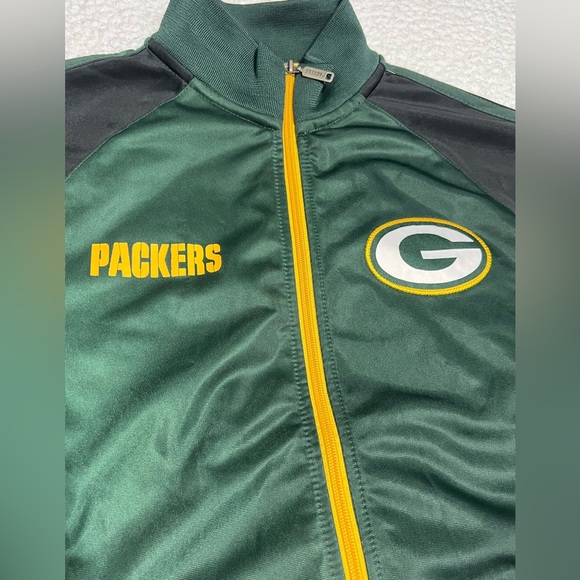 Green Bay Packers NFL Full Zip Jacket Mens Medium NO FLAWS - Picture 3 of 6